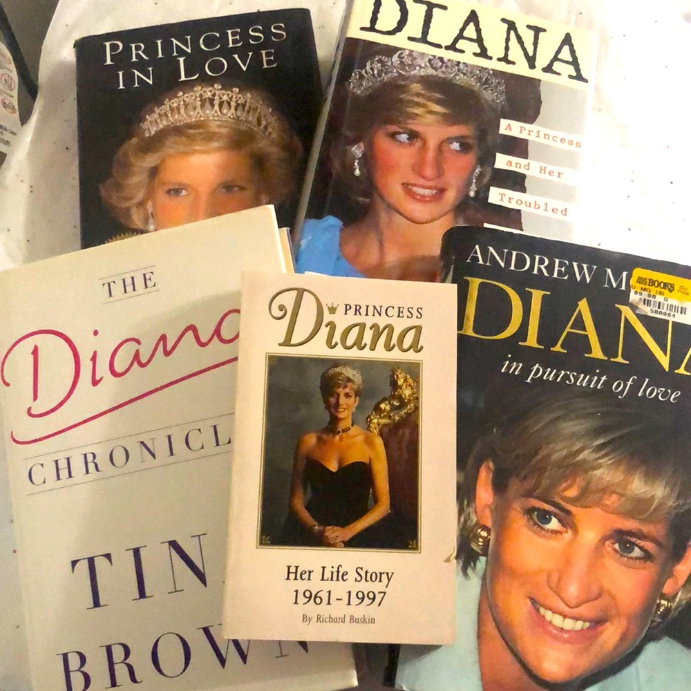 Princess Diana book lot.